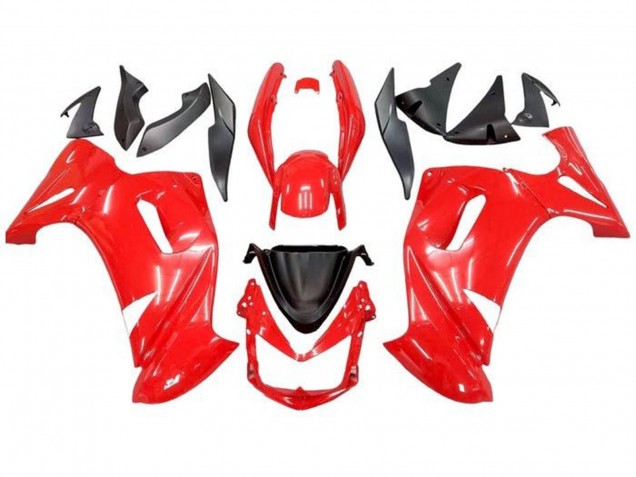 Billige Kawasaki Ninja 650 EX650 Motorrad Verkleidung 2006-2008 - Rot Schwarz