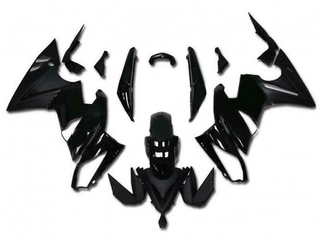 Billige Kawasaki Ninja 650 EX650 Motorrad Verkleidung 2009-2011 - Glanzendes Schwarz Matt Schwarz