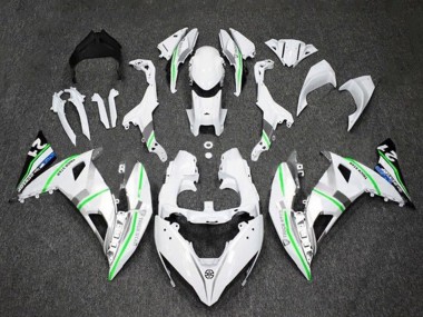 Billige Kawasaki Ninja 650 EX650 Motorrad Verkleidung 2017-2019 - Weiss Silber Grun Blau