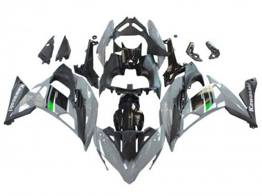 Billige Kawasaki Ninja 650 EX650 Motorrad Verkleidung 2017-2019 - Grau Schwarz Grun