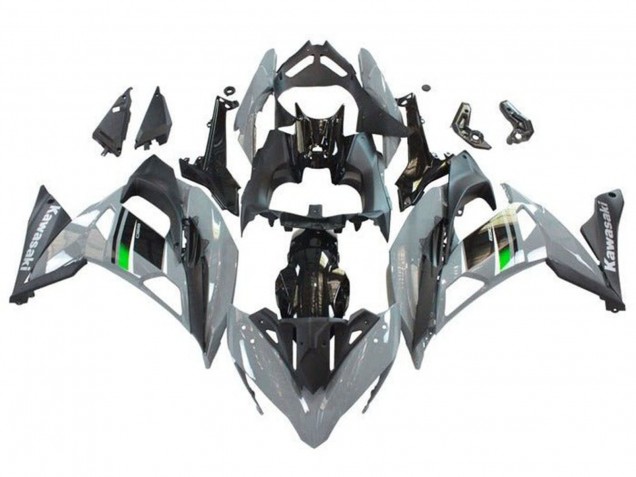 Billige Kawasaki Ninja 650 EX650 Motorrad Verkleidung 2017-2019 - Grau Schwarz Grun