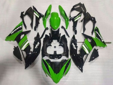 Billige Kawasaki Ninja 650 EX650 Motorrad Verkleidung 2017-2019 - Grun Schwarz Weiss