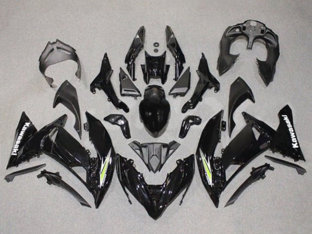 Billige Kawasaki Ninja 650 EX650 Motorrad Verkleidung 2017-2019 - Schwarz Weiss Grun Weiss