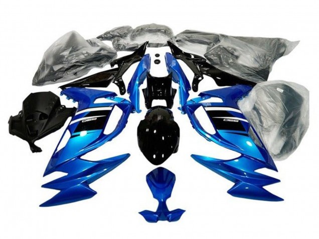 Billige Kawasaki Ninja 650 EX650 Motorrad Verkleidung 2020-2025 - Blau Weiss Schwarz
