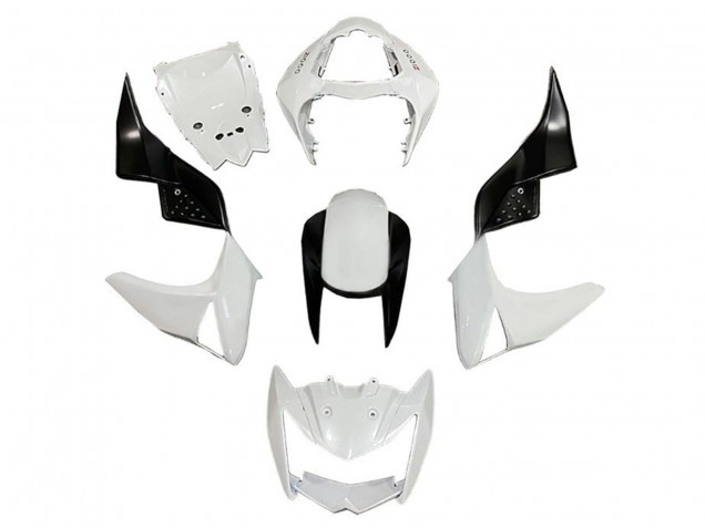 Billige Kawasaki Z1000 Motorrad Verkleidung 2007-2009 - Weiss Schwarz