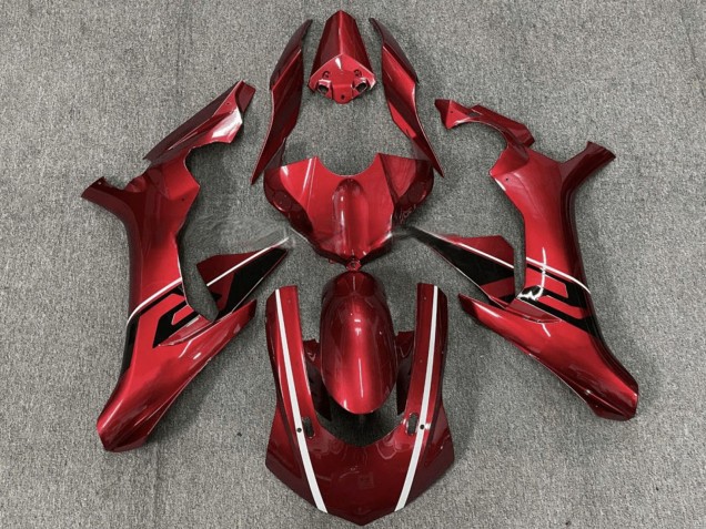 Billige Yamaha YZF R1 Motorrad Verkleidung 2015-2019 - Rot Weiss Schwarz