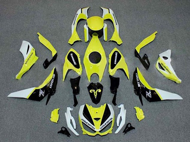 Billige Kawasaki Z1000 Motorrad Verkleidung 2014-2019 - Weiss Gelb Schwarz