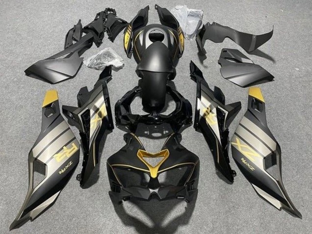 Billige Kawasaki ZX25R ZX-25R Motorrad Verkleidung 2019-2025 - Matt Schwarz Grau Gold Glanzendes Schwarz