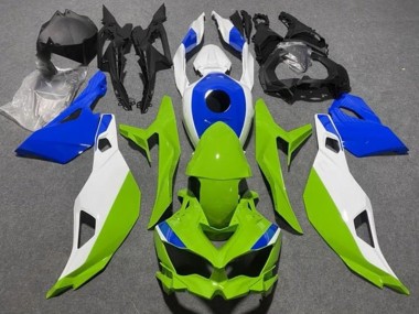 Billige Kawasaki ZX25R ZX-25R Motorrad Verkleidung 2019-2025 - Weiss Blau Grun