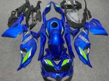 Billige Kawasaki ZX25R ZX-25R Motorrad Verkleidung 2019-2025 - Blau Grun Ecstar
