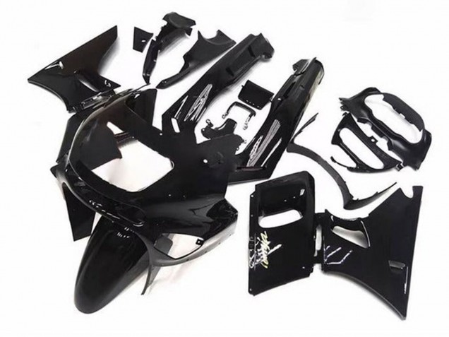 Billige Kawasaki ZZR400 Motorrad Verkleidung 1993-2007 - Glanzendes Schwarz
