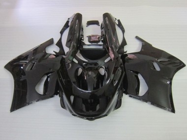 Billige Kawasaki ZZR1100 Motorrad Verkleidung 1990-1992 - Glanzendes Schwarz