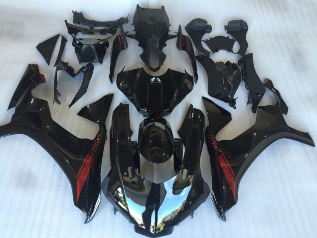 Billige Yamaha YZF R1 Motorrad Verkleidung 2015-2019 - Glanzendes Schwarz Rot