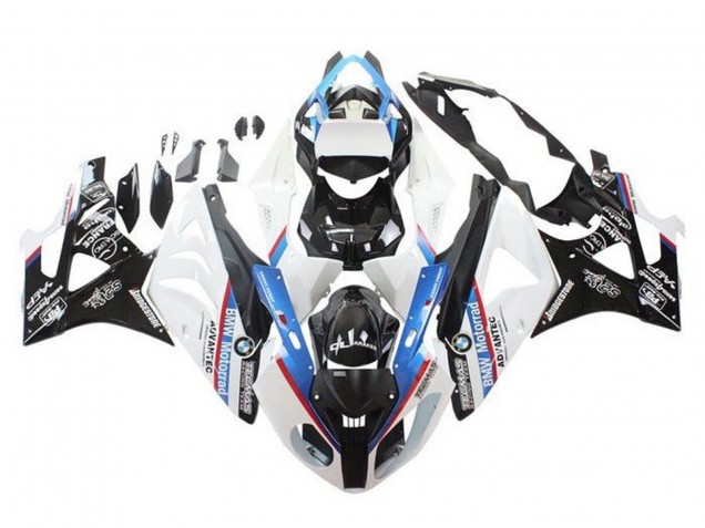 Billige BMW S1000RR Motorrad Verkleidung 2009-2014 - Weiss Rot Blau Glanzendes Schwarz Motorrad