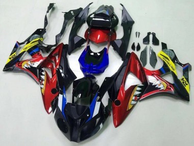 Billige BMW S1000RR Motorrad Verkleidung 2009-2014 - Rot Blau Gelb Schwarz Hai