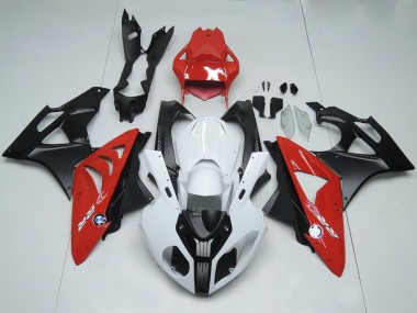 Billige BMW S1000RR Motorrad Verkleidung 2009-2014 - Weiss Rot Matt Schwarz