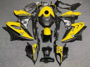 Billige BMW S1000RR Motorrad Verkleidung 2009-2014 - Gelb Kunst Carbonfaser