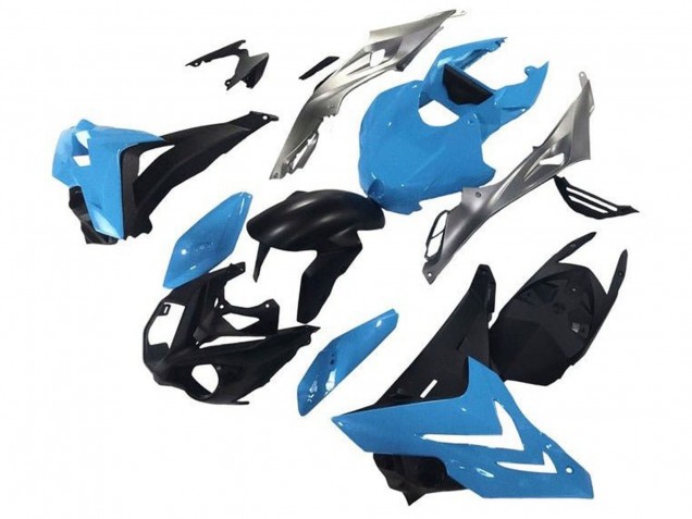 Billige BMW S1000RR Motorrad Verkleidung 2015-2016 - Silber Blau Matt Schwarz
