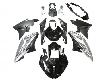 Billige BMW S1000RR Motorrad Verkleidung 2015-2016 - Silber Glanzendes Schwarz Matt Schwarz