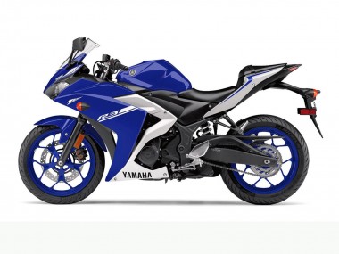 Billige Yamaha YZF R3 Motorrad Verkleidung 2015-2018 - Blau Weiss