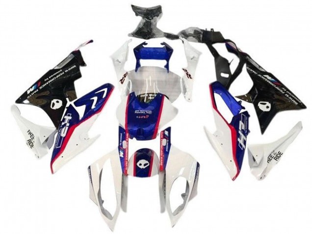 Billige BMW S1000RR Motorrad Verkleidung Kit 2017-2018 - Weiss Blau Rot Glanzendes Schwarz