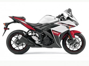Billige Yamaha YZF R3 Motorrad Verkleidung 2015-2018 - Weiss Rot Schwarz