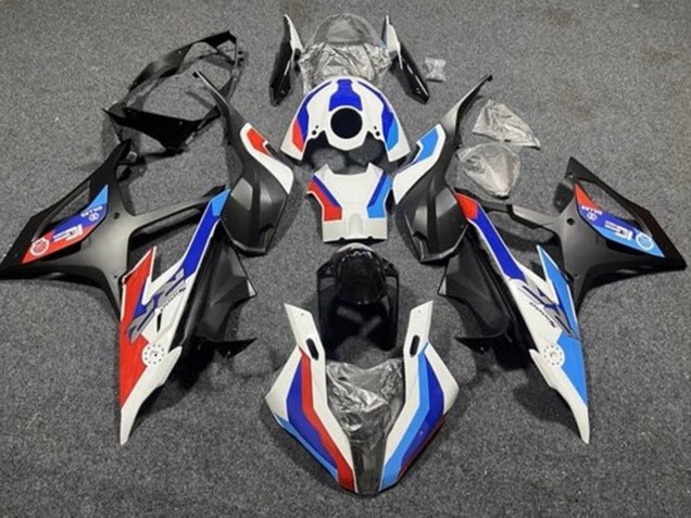 Billige BMW S1000RR Motorrad Verkleidung 2019-2022 - Weiss Blau Matt Schwarz Rot