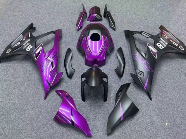 Billige BMW S1000RR Motorrad Verkleidung 2019-2022 - Matt Schwarz Lila