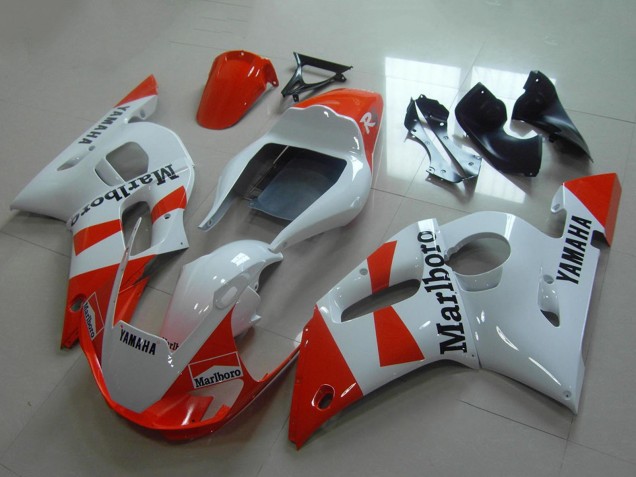 Billige Yamaha YZF R6 Motorrad Verkleidung 1998-2002 - Weiss Rot Marlboro