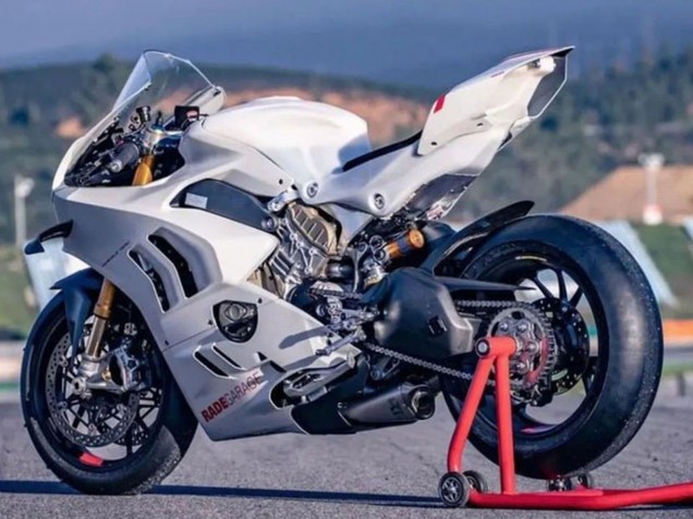 Billige Ducati Panigale V4 V4S Motorrad Verkleidung 2022-2024 - Weiss