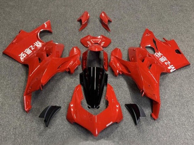 Billige Ducati Panigale V4 V4S Motorrad Verkleidung 2020-2021 - Rot