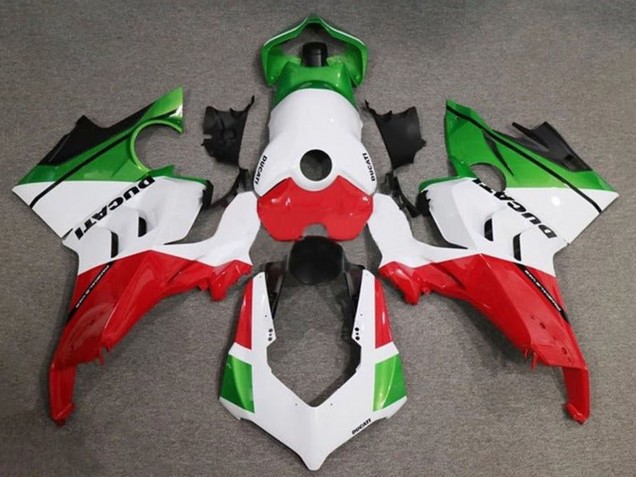 Billige Ducati Panigale V4 V4S Motorrad Verkleidung 2020-2021 - Weiss Rot Grun Schwarz