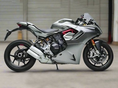 Billige Ducati 2021-2024 Ducati Supersport 950/950S Motorrad Verkleidung 2021-2024 - Silber