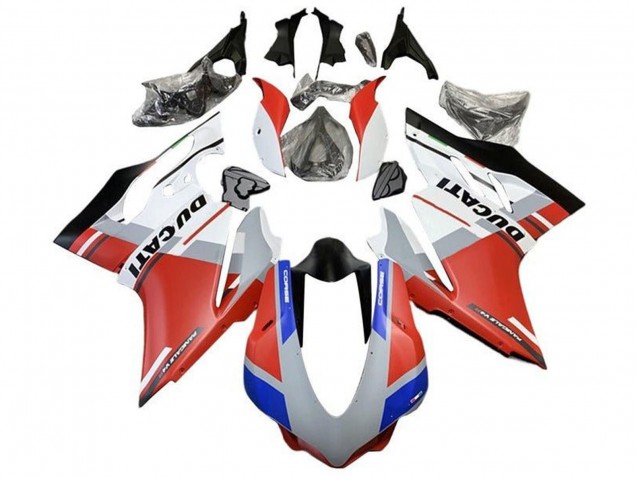 Billige Ducati 959/1299 Motorrad Verkleidung 2015-2020 - Weiss Rot Blau Matt Schwarz