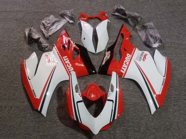 Billige Ducati Panigale 1199 Motorrad Verkleidung 2011-2014 - Weiss Rot Grun Glanzendes Schwarz Corse
