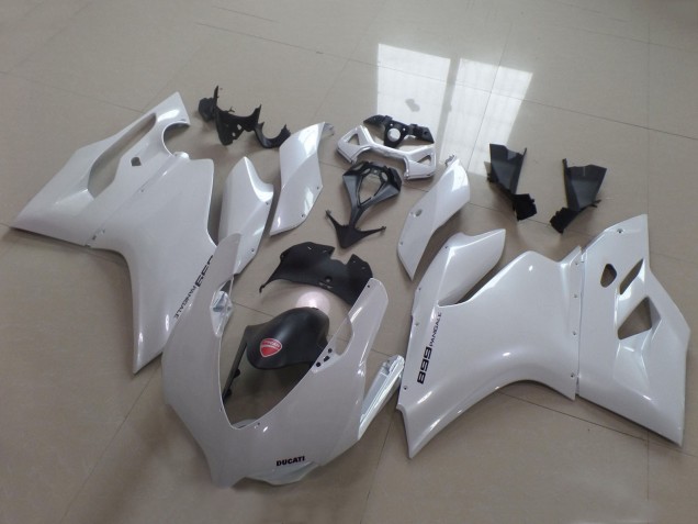 Billige Ducati Panigale 899 Motorrad Verkleidung 2011-2014 - Weiss