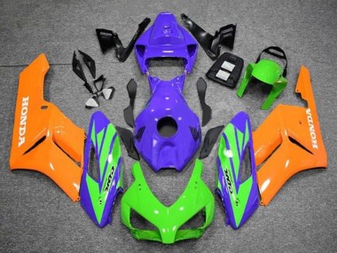 Billige Honda CBR1000RR Motorrad Verkleidung 2004-2005 - Lila Grun Orange