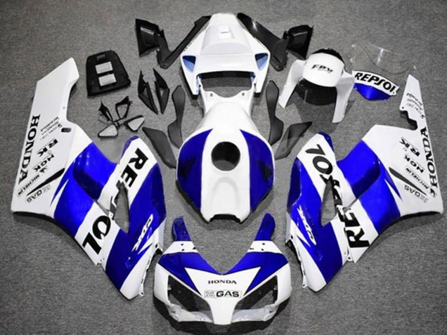 Billige Honda CBR1000RR Motorrad Verkleidung 2004-2005 - Weiss Blau Schwarz Repsol