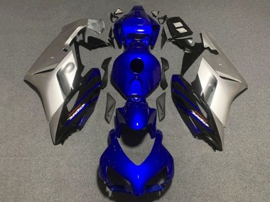 Billige Honda CBR1000RR Motorrad Verkleidung 2004-2005 - Silber Dunkel Blau