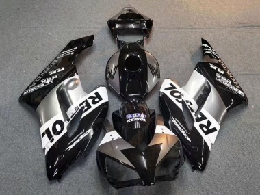 Billige Honda CBR1000RR Motorrad Verkleidung 2004-2005 - Silber Weiss Glanzendes Schwarz Repsol