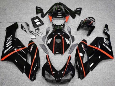 Billige Honda CBR1000RR Motorrad Verkleidung 2004-2005 - Glanzendes Schwarz Rot Streifen
