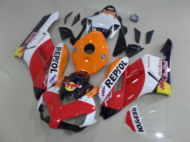 Billige Honda CBR1000RR Motorrad Verkleidung 2004-2005 - Orange Weiss Rot Glanzendes Schwarz Repsol Red Bull HRC
