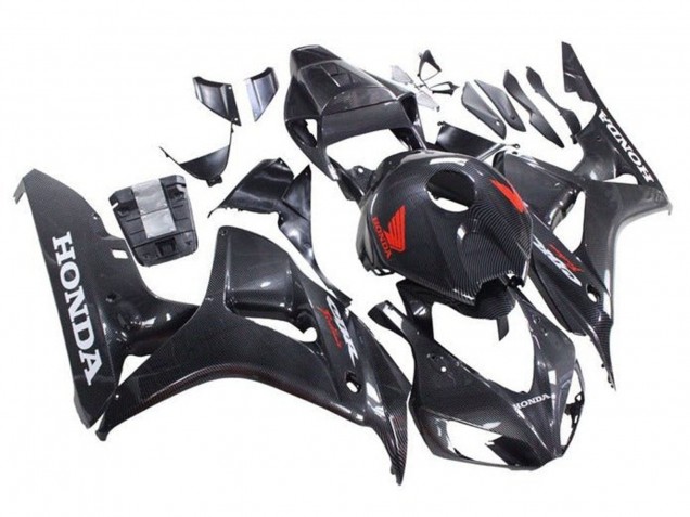 Billige Honda CBR1000RR Motorrad Verkleidung 2006-2007 - Kunst Carbonfaser Rot Weiss