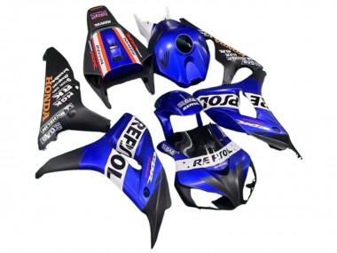Billige Honda CBR1000RR Motorrad Verkleidung 2006-2007 - Blau Weiss Rot Matt Schwarz Repsol
