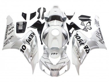Billige Honda CBR1000RR Motorrad Verkleidung 2006-2007 - Weiss Silber Schwarz Repsol