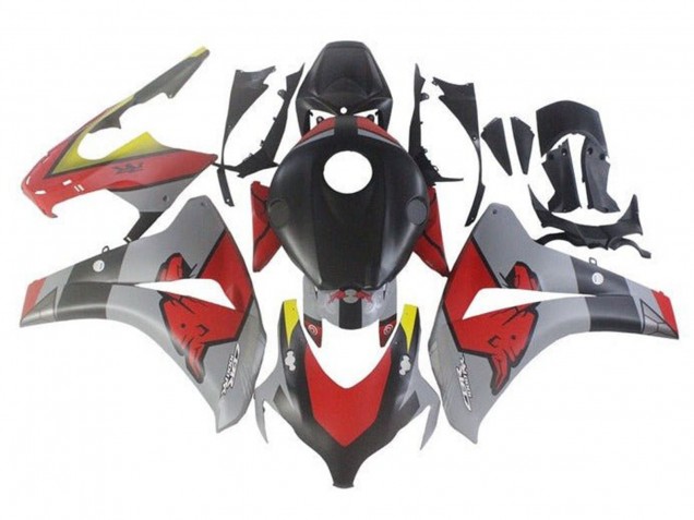 Billige Honda CBR1000RR Motorrad Verkleidung 2008-2011 - Nardo Grau Schwarz Red Bull