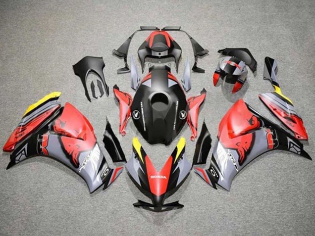 Billige Honda CBR1000RR Motorrad Verkleidung 2012-2016 - Rot Gelb Grau Matt Schwarz Red Bull