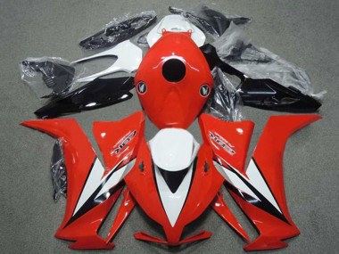 Billige Honda CBR1000RR Motorrad Verkleidung 2012-2016 - Weiss Rot Glanzendes Schwarz Streifen