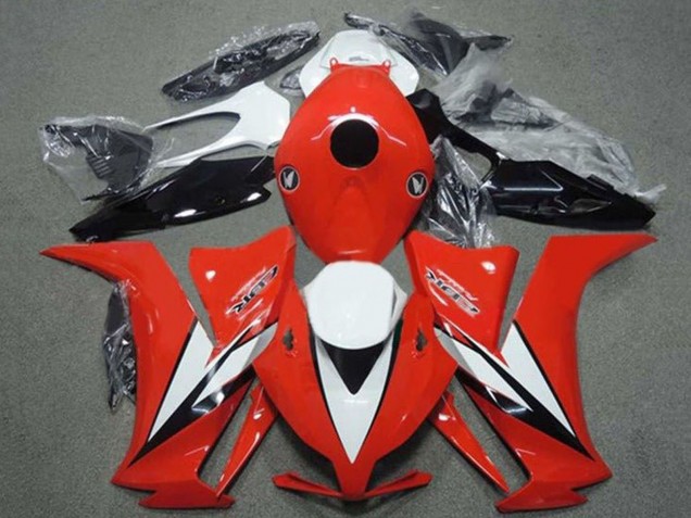 Billige Honda CBR1000RR Motorrad Verkleidung 2012-2016 - Weiss Rot Glanzendes Schwarz Streifen