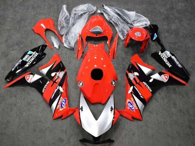 Billige Honda CBR1000RR Motorrad Verkleidung 2012-2016 - Rot Silber Glanzendes Schwarz